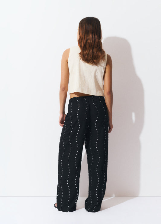 Pantalón lentejuelas ondas