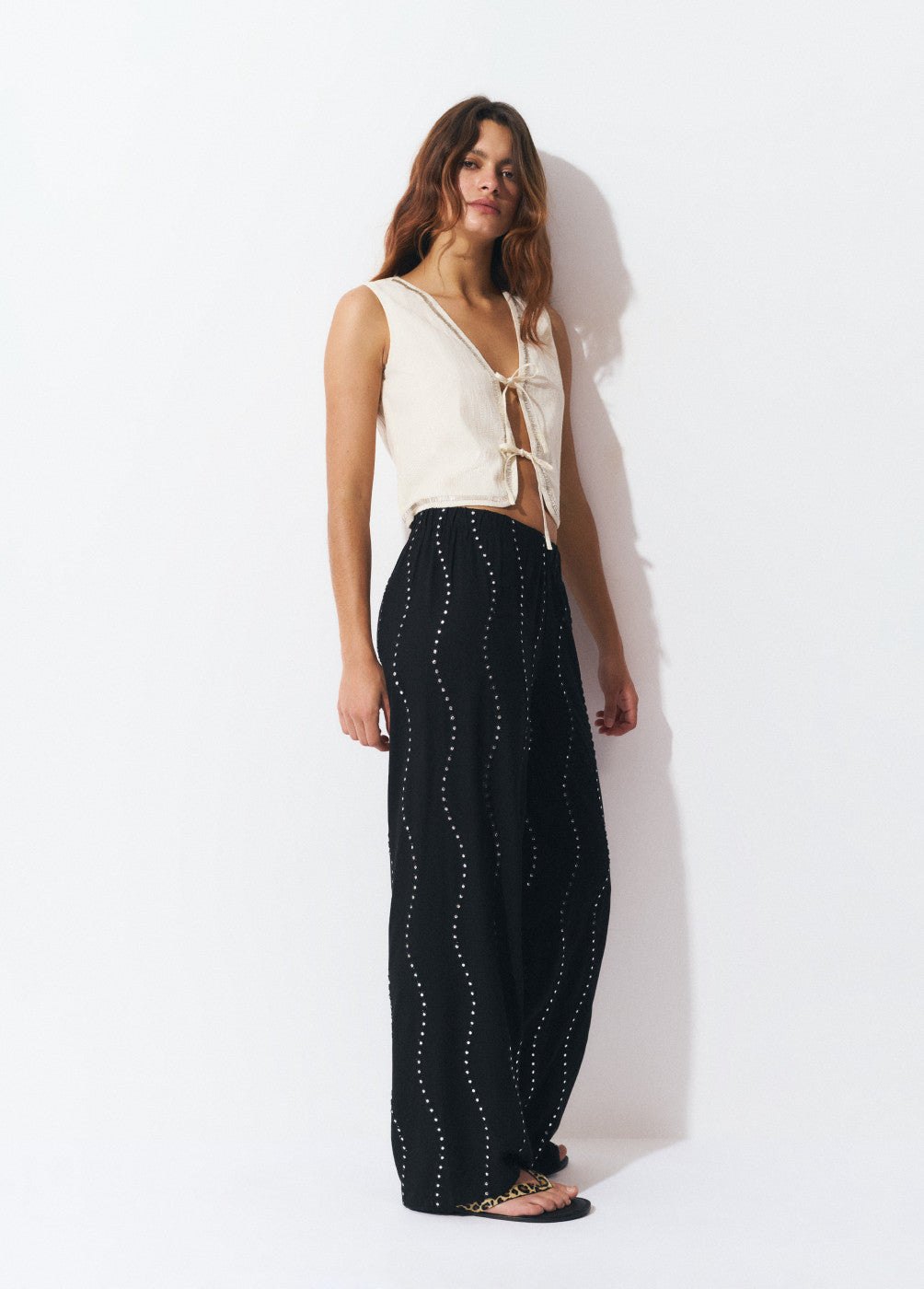 Pantalón lentejuelas ondas