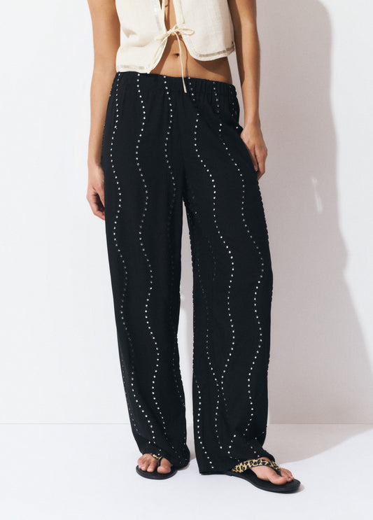 Pantalón lentejuelas ondas