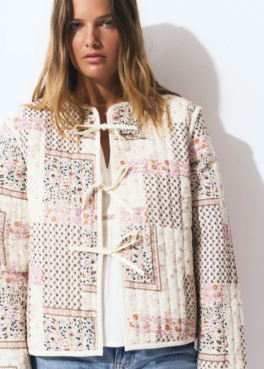 Chaqueta estampada patchwork