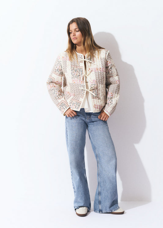 Chaqueta estampada patchwork