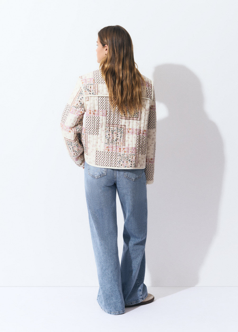 Chaqueta estampada patchwork