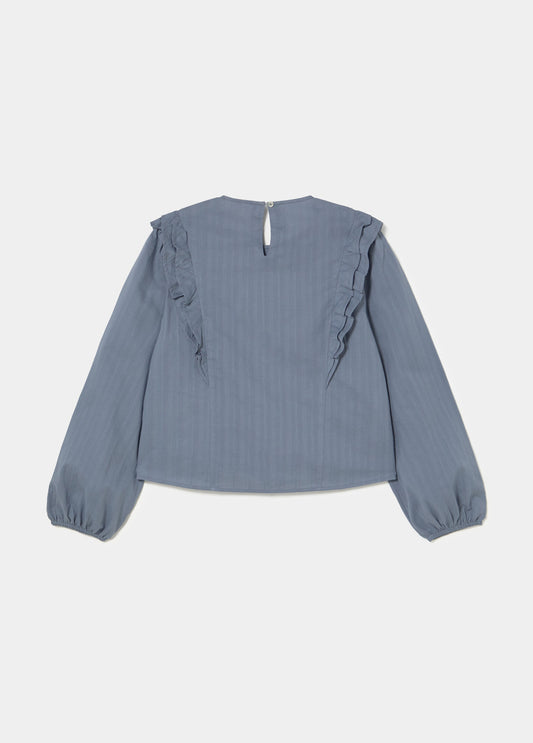 Blusa volantes tejido textura