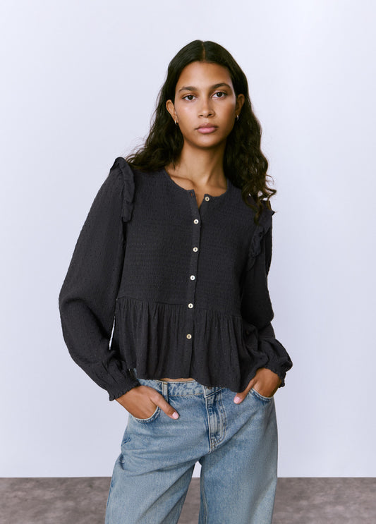 Blusa plumeti detalle lazos