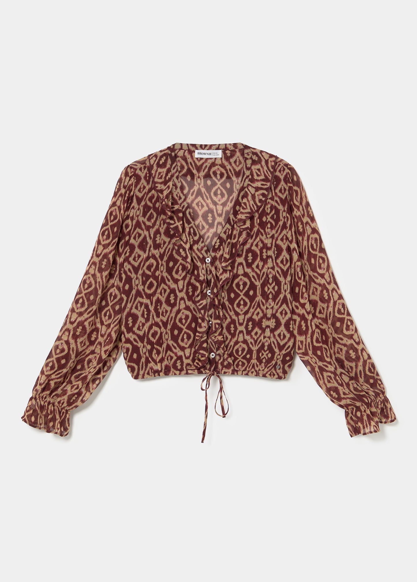 Blusa volantes estampado