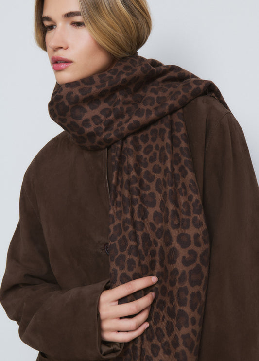 Bufanda fina estampado animal