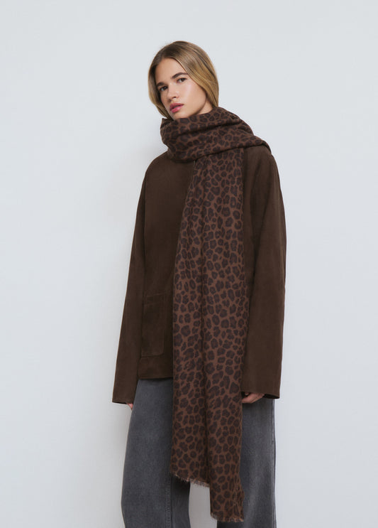 Bufanda fina estampado animal