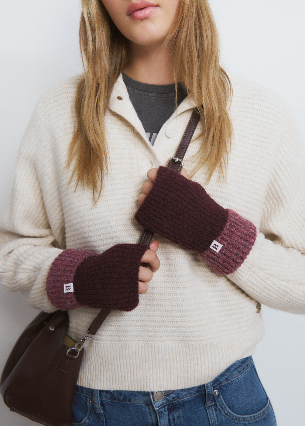 Miton tricot bicolor