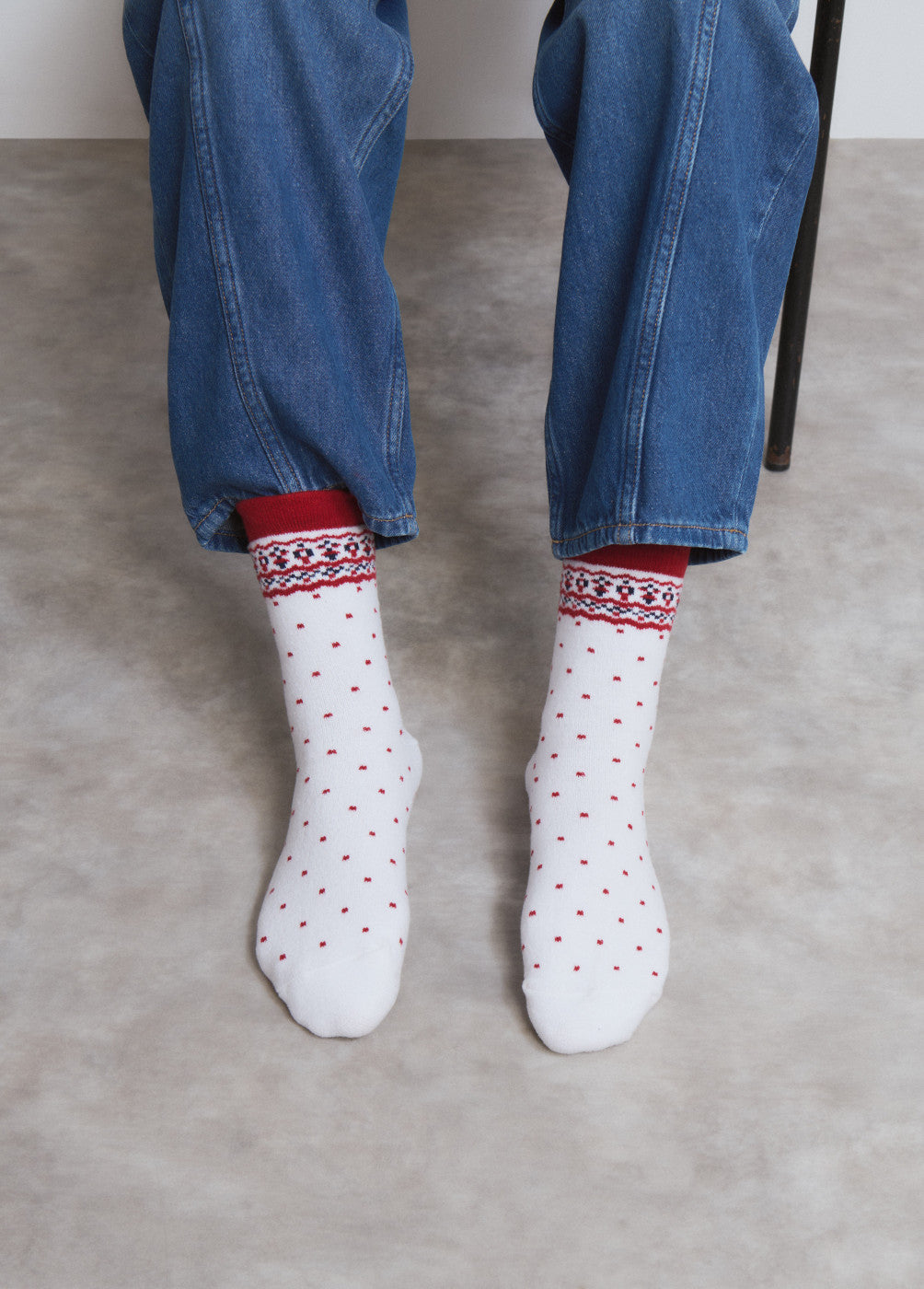 Calcetín ski cenefa