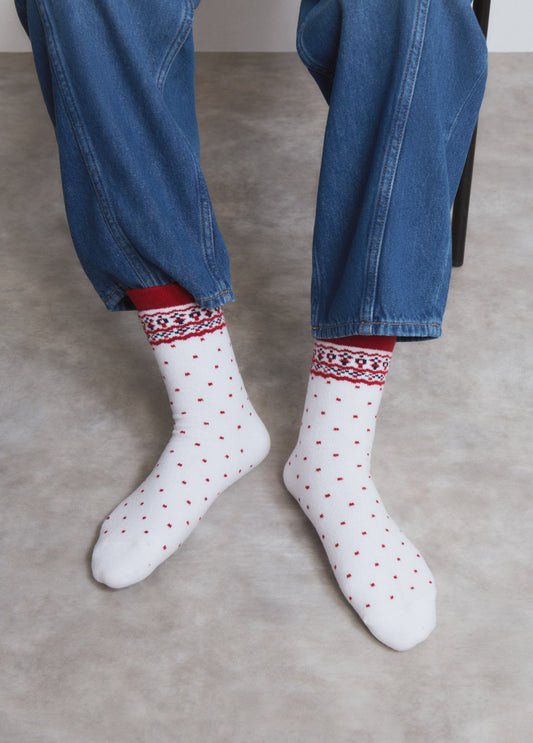 Calcetín ski cenefa