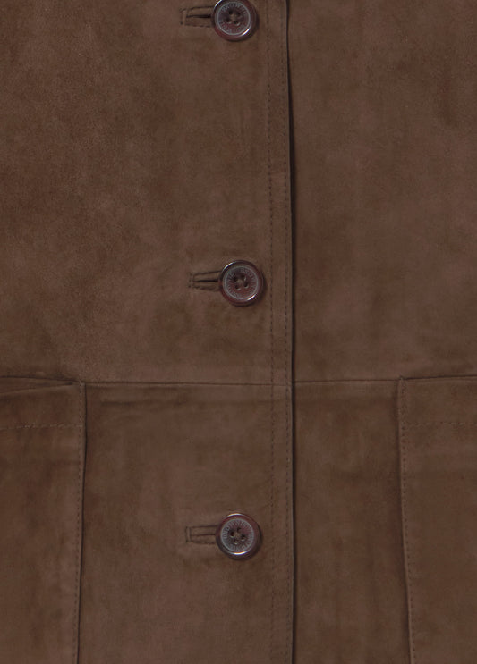 Chaqueta piel suede