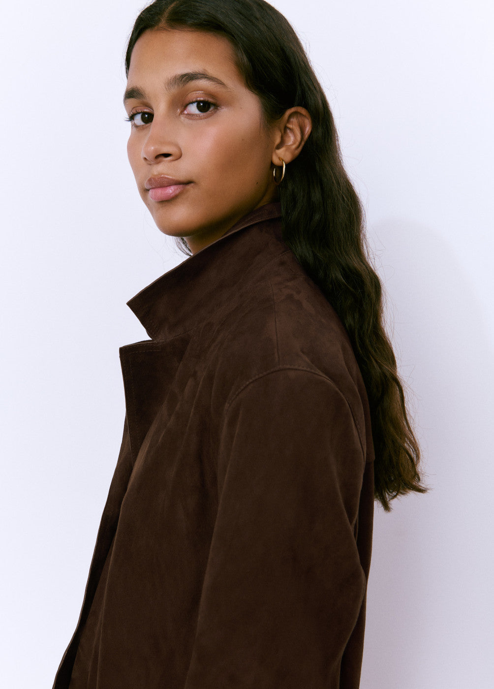 Chaqueta piel suede