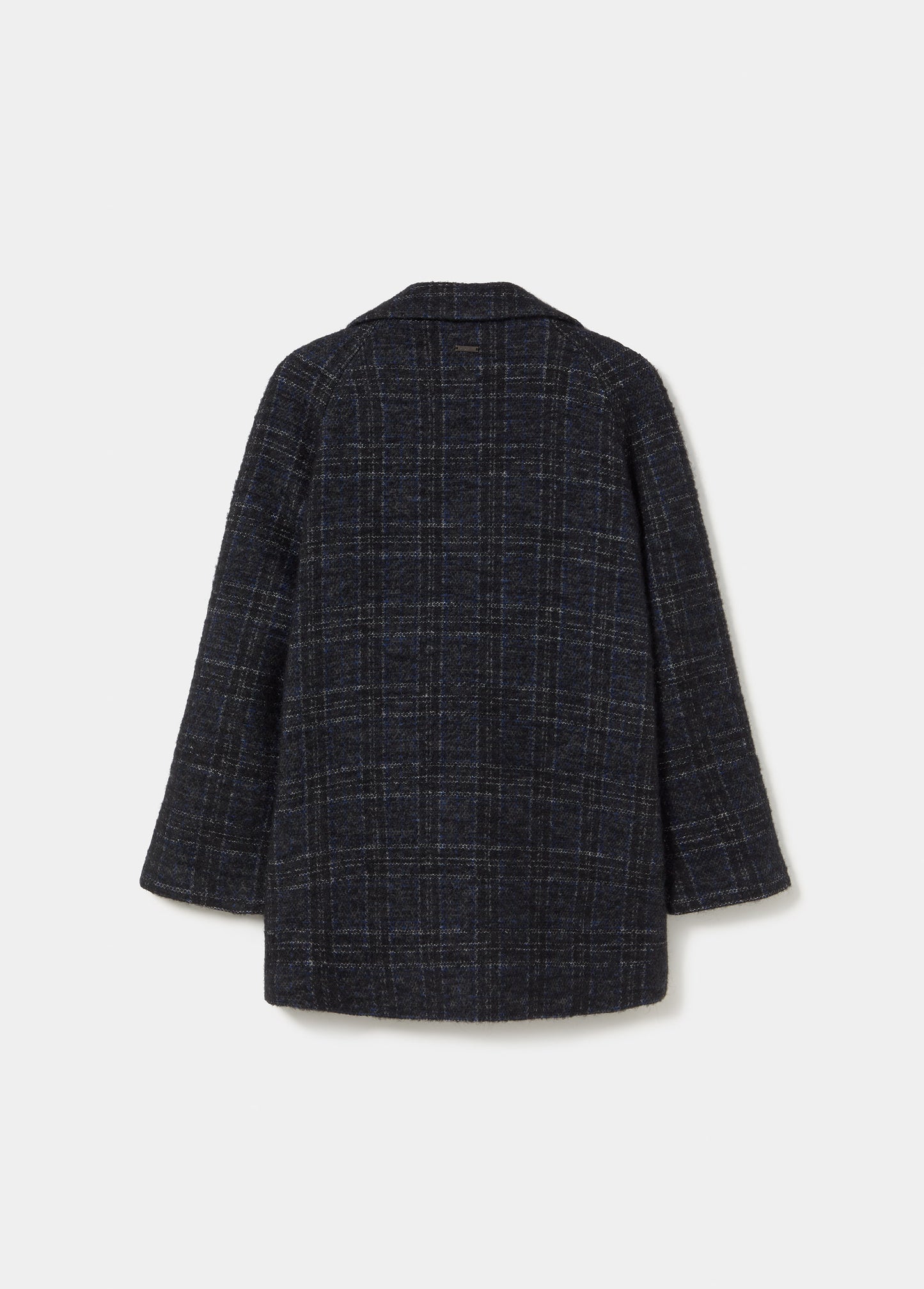 Abrigo cuadro bolsillos frontales