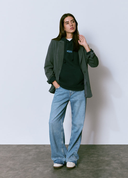 Sudadera oversized print espalda
