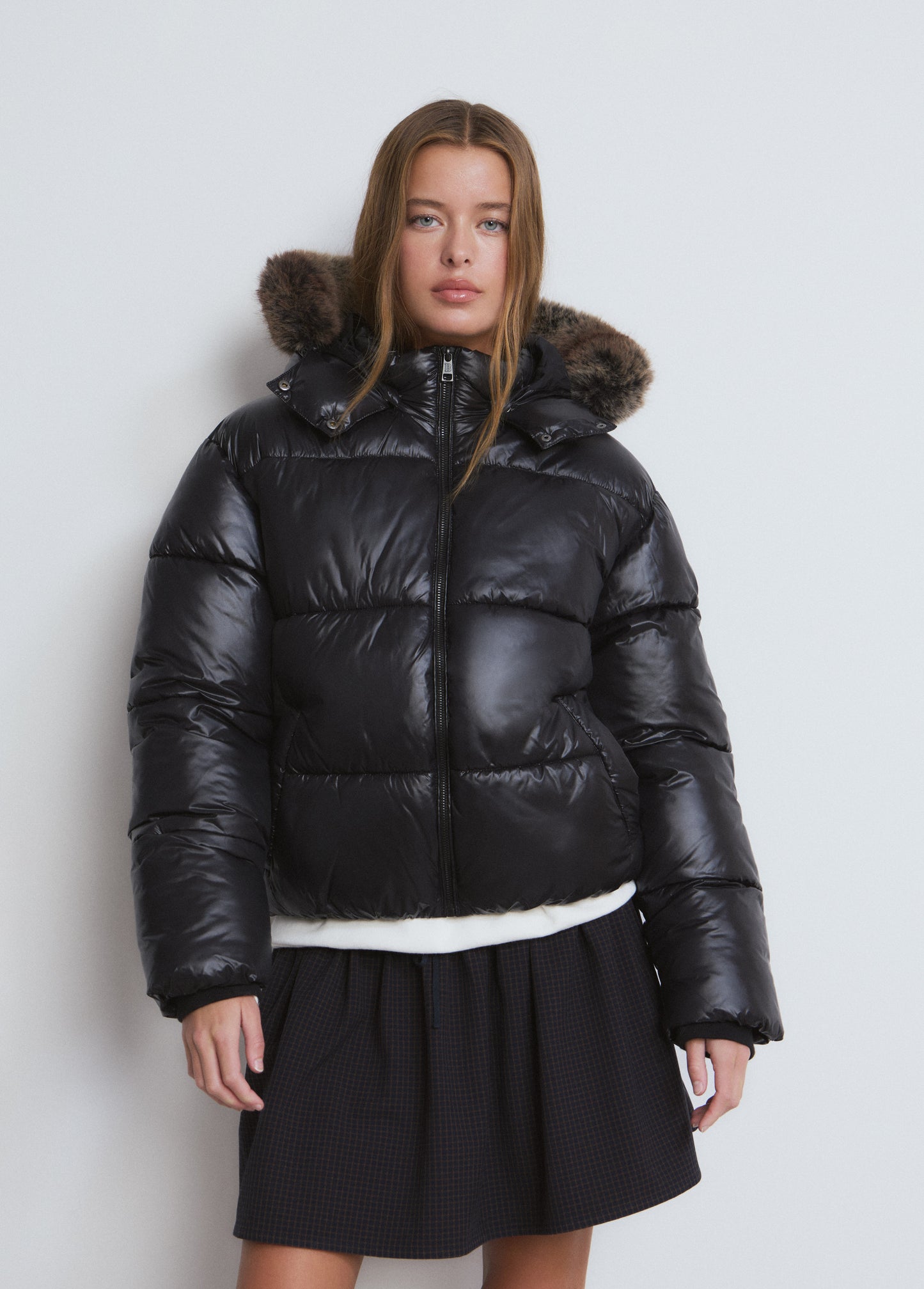 Abrigo acolchado vinilado