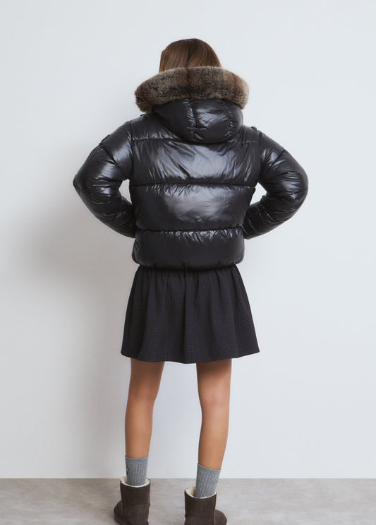 Abrigo acolchado vinilado