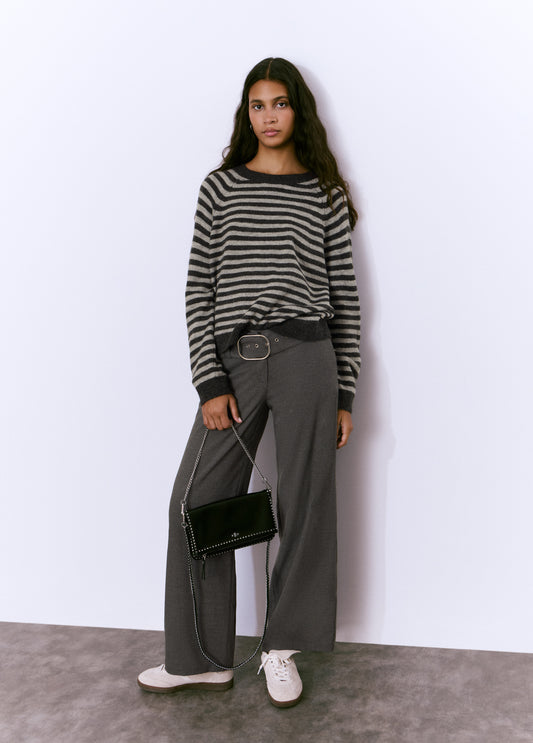 Bolso solapa tachitas