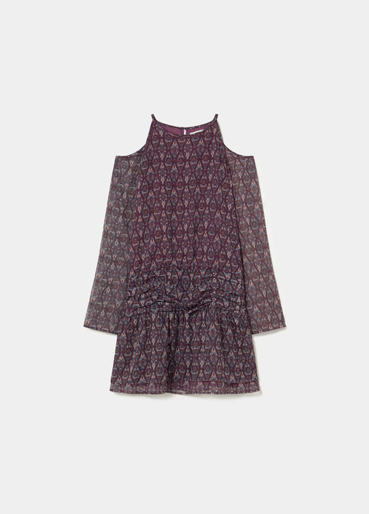 Vestido corto estampado