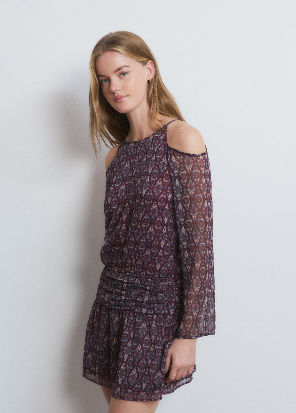 Vestido corto estampado