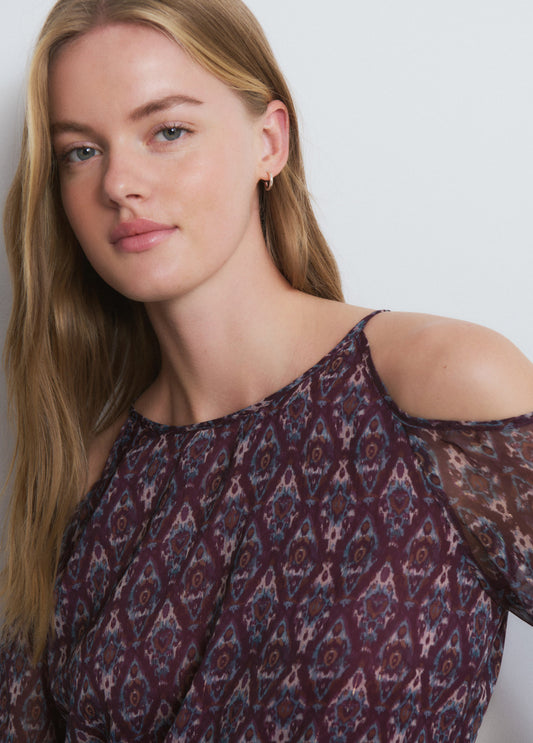 Vestido corto estampado