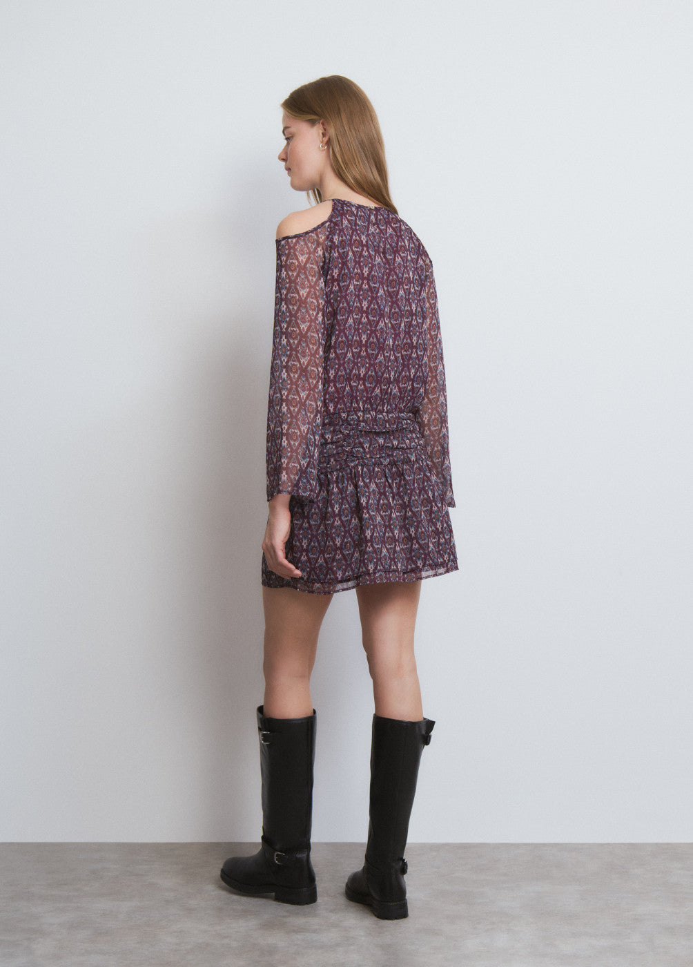 Vestido corto estampado