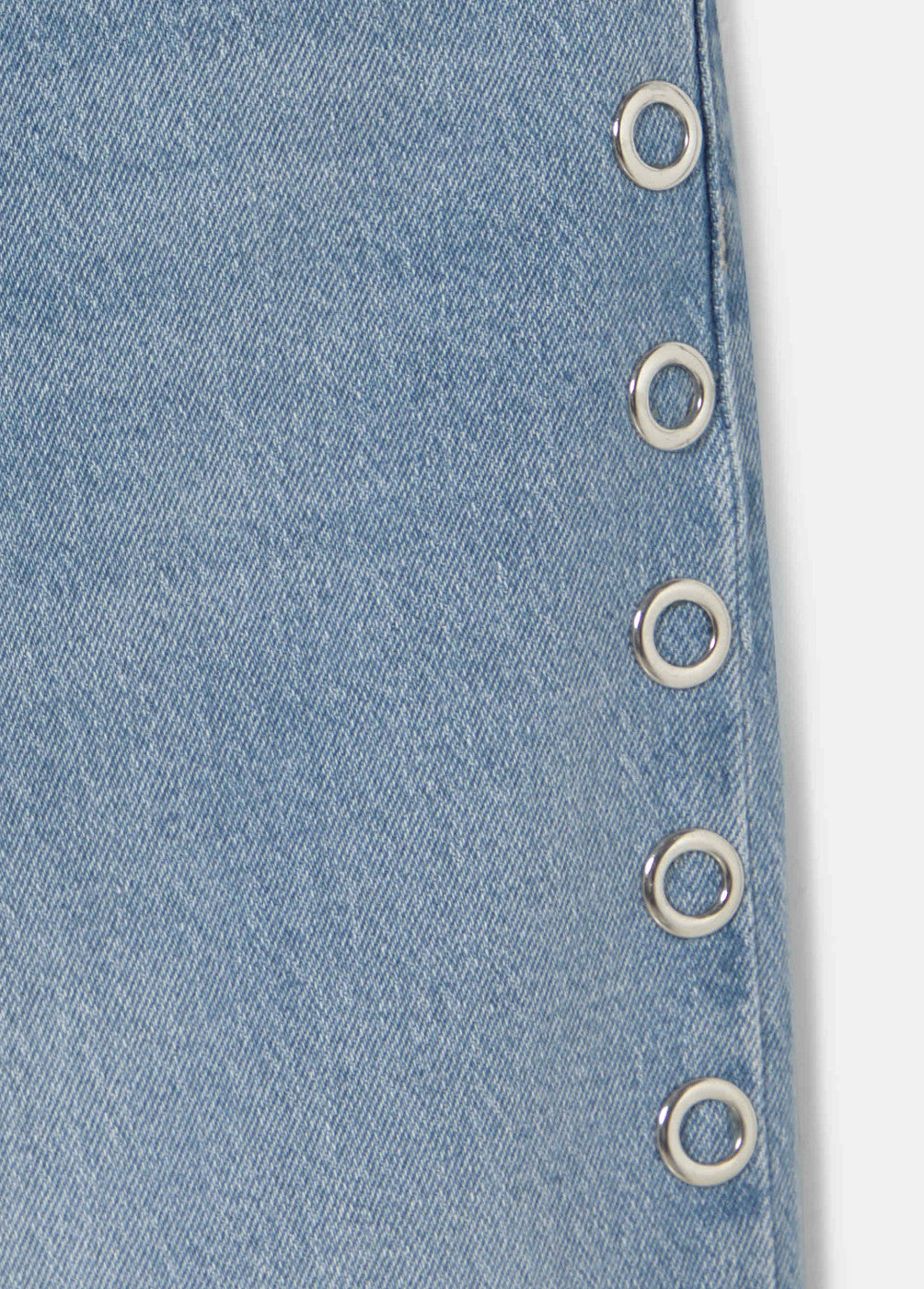 Jeans recto eyelets lateral