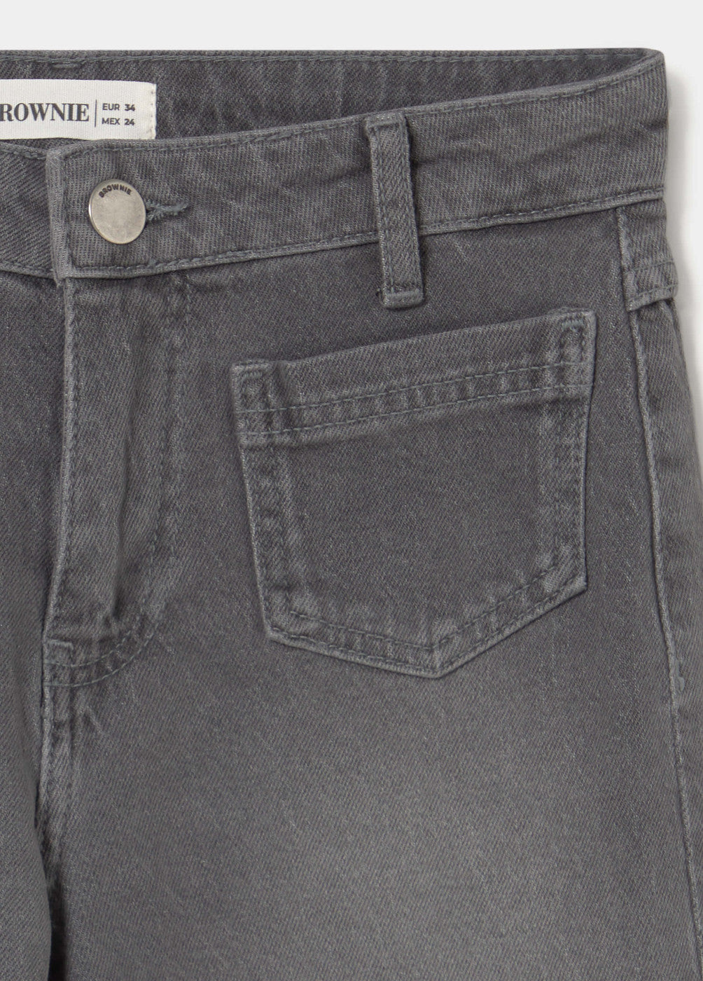 Jeans culotte bolsillo frontal