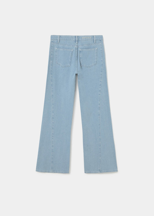 Jeans culotte apertura lateral