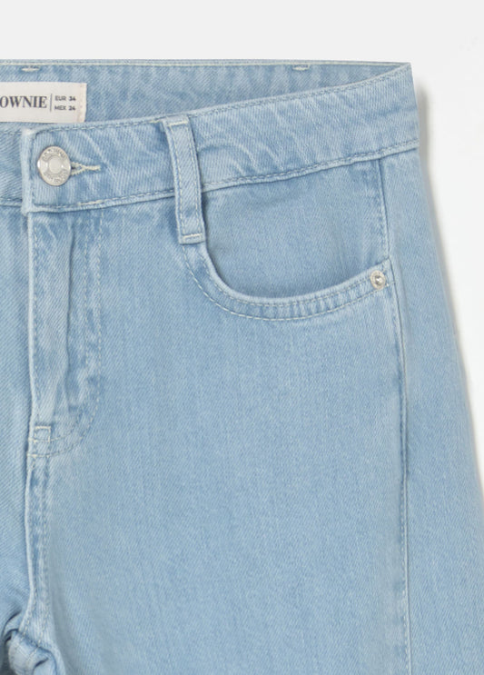 Jeans culotte apertura lateral