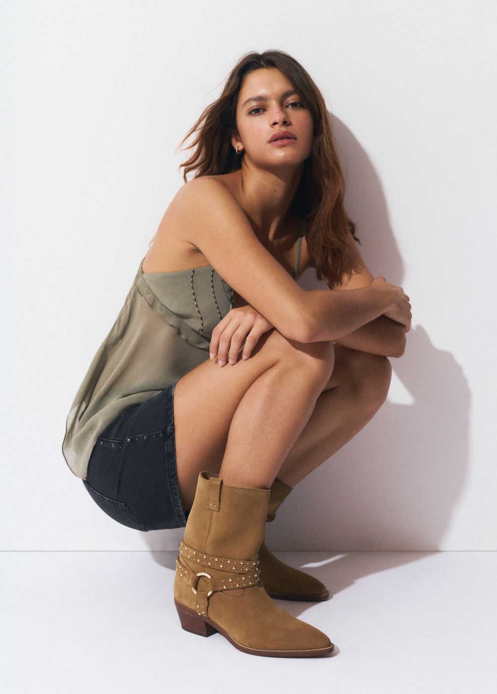 Bota cowboy piel