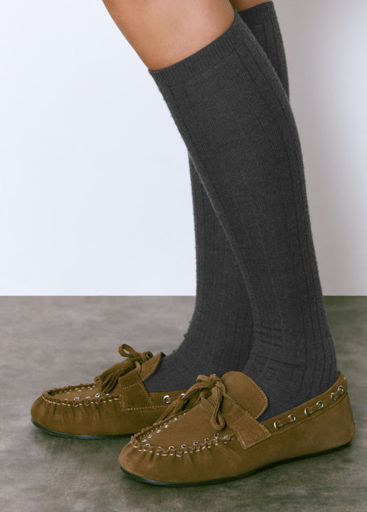 Mocasín serraje eyelets