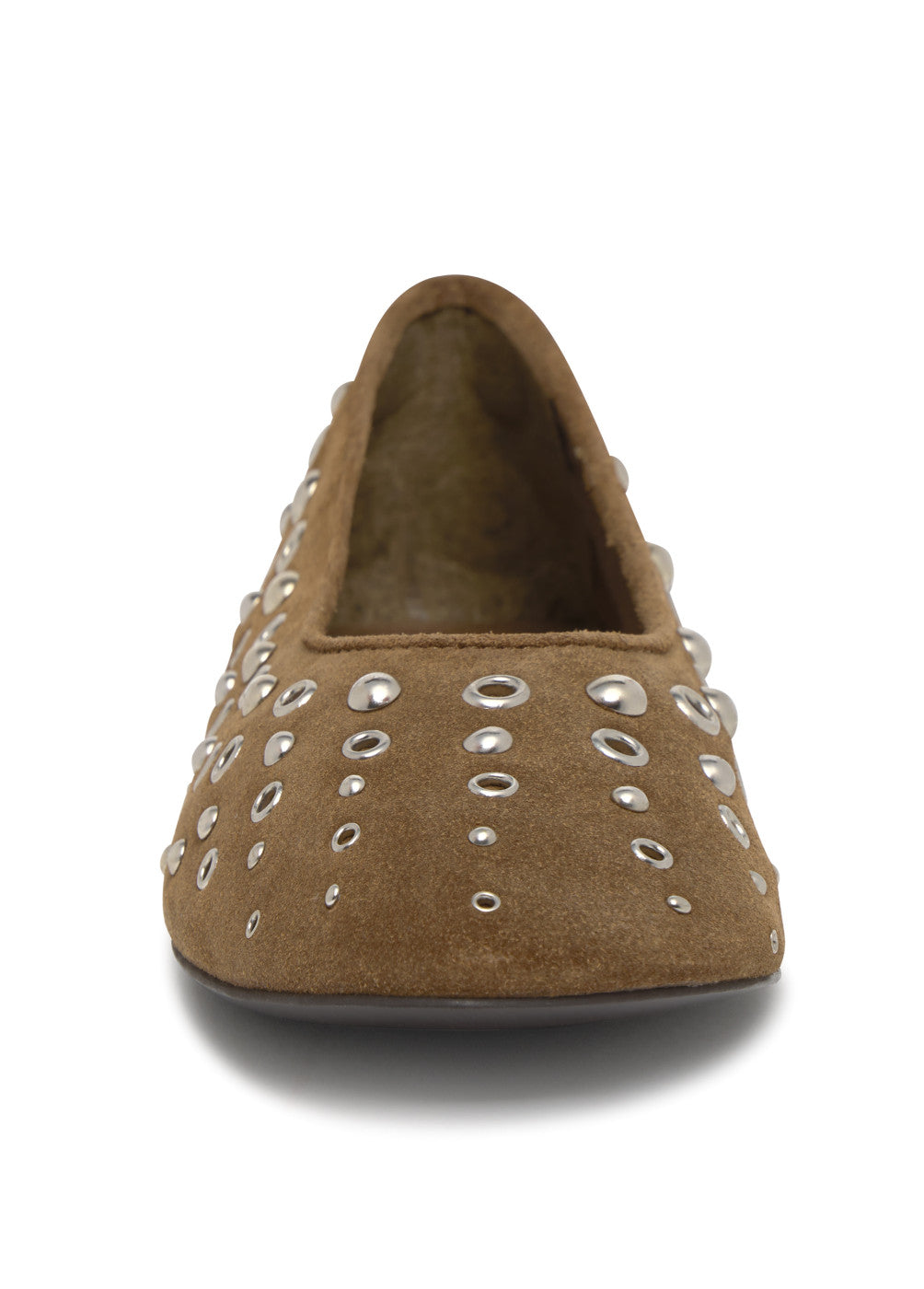 Bailarina eyelets y tachas cuero