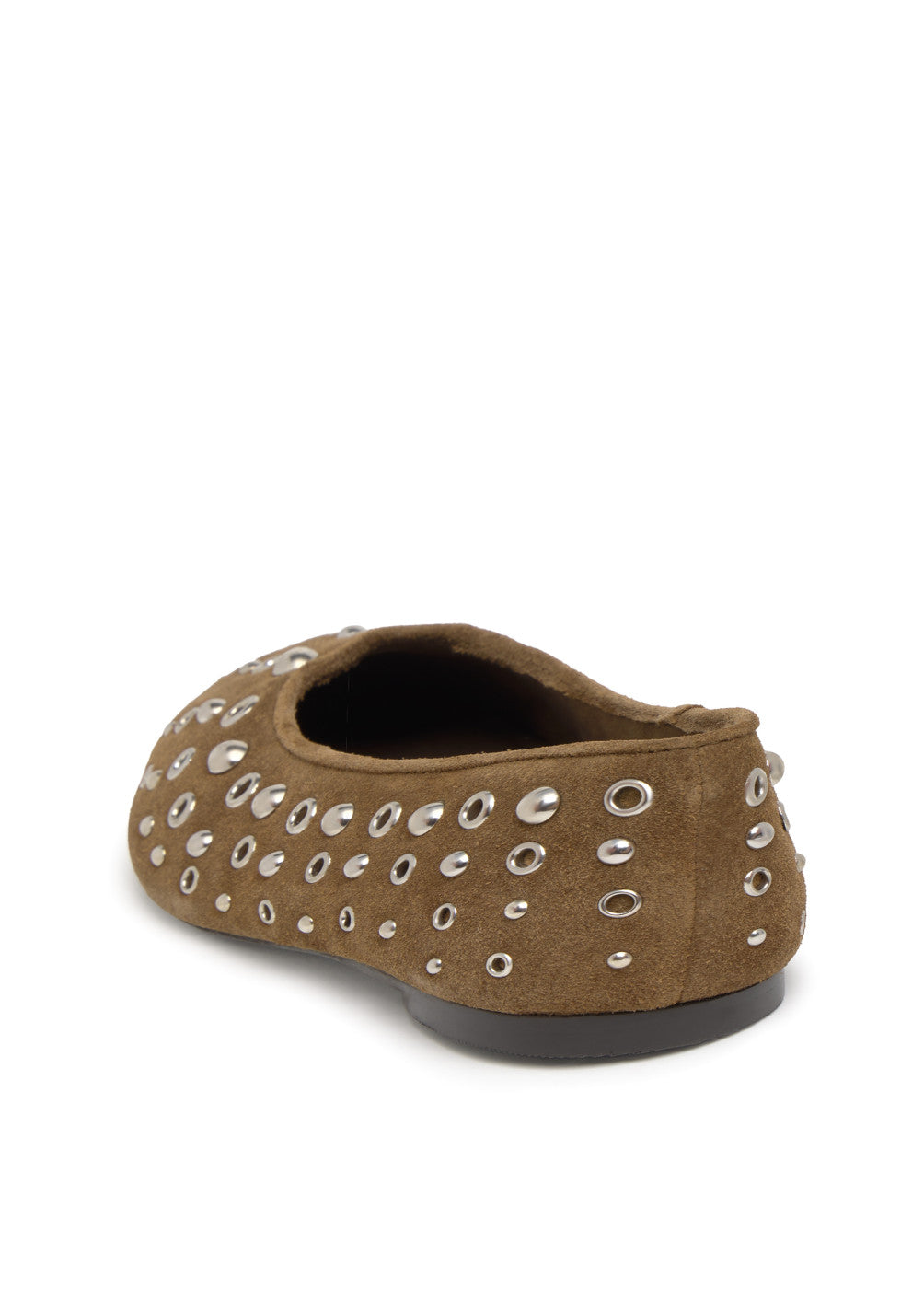 Bailarina eyelets y tachas cuero