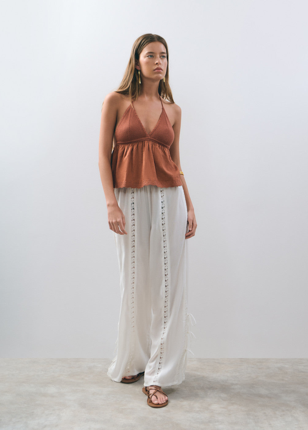 Top halter lino