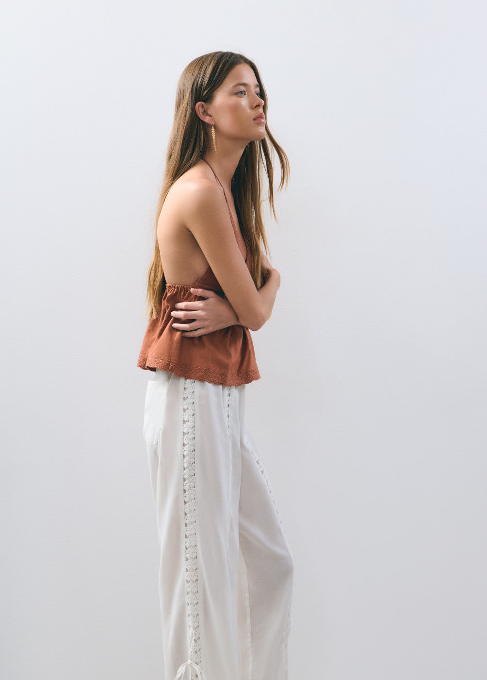 Top halter lino