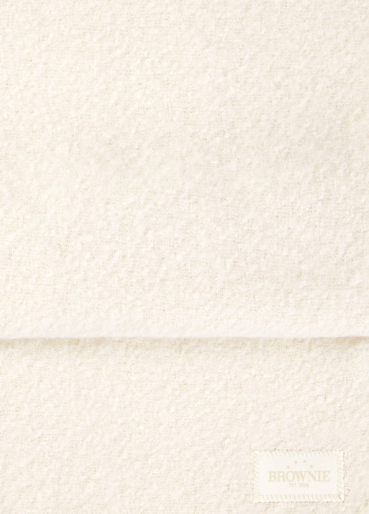 Bufanda gruesa lisa con flecos