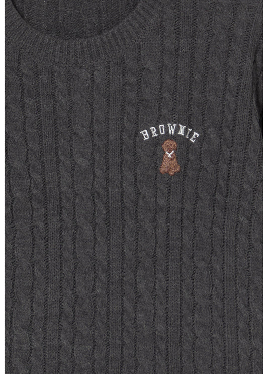 Jersey trenzas bordado perrito