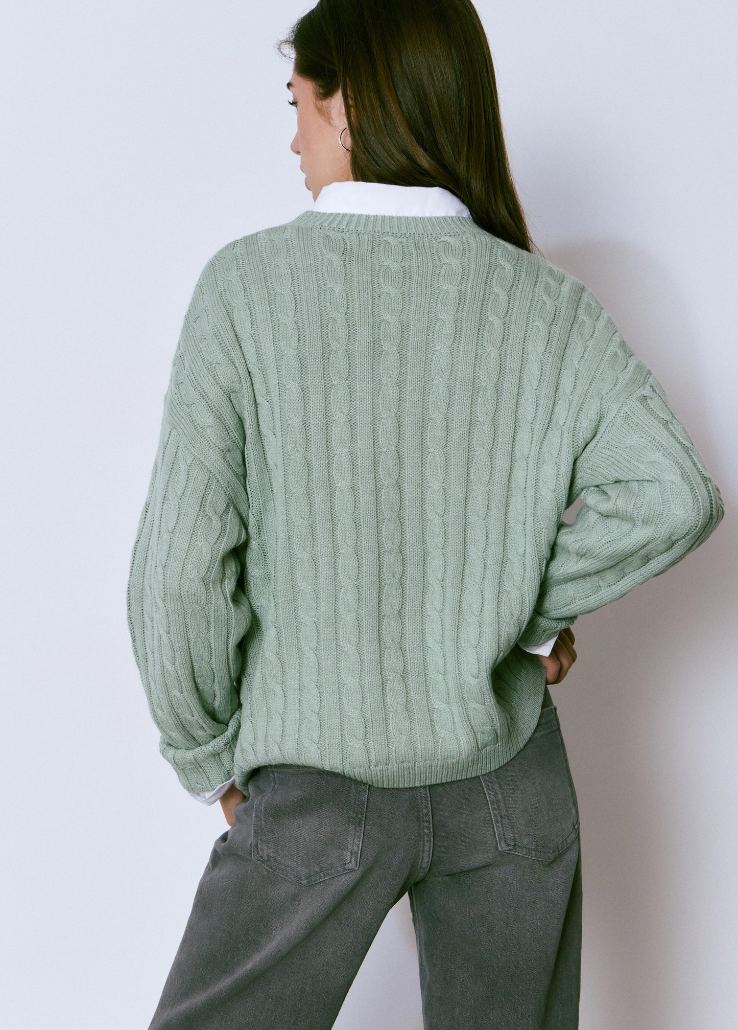 Jersey trenzas bordado perro