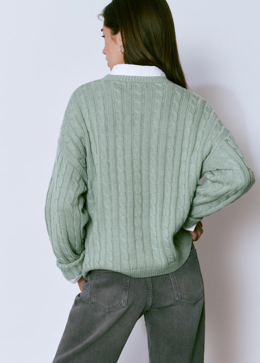 Jersey trenzas bordado perro