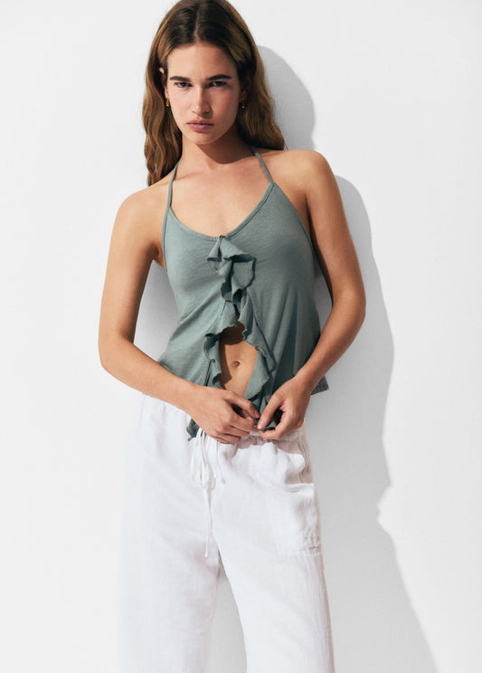 Camiseta tirantes volantes