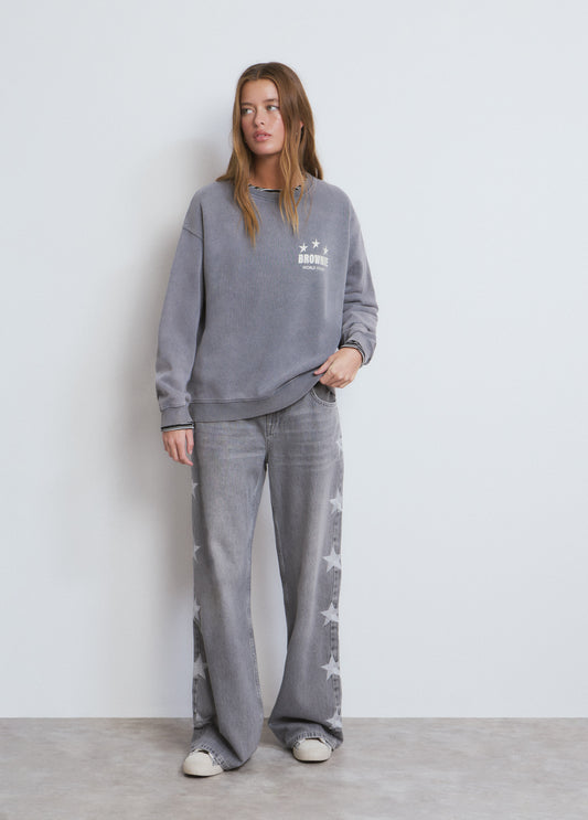 Sudadera print glitter