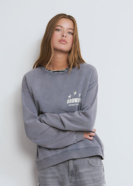 Sudadera print glitter