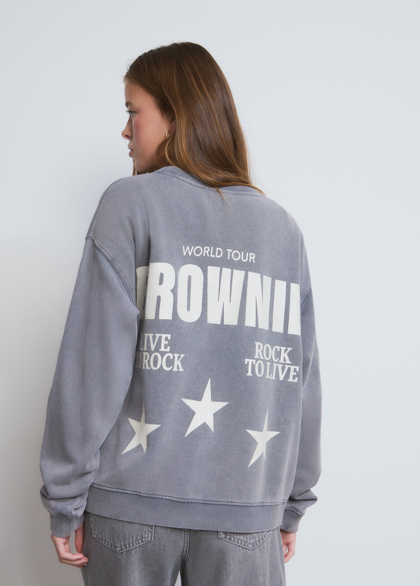 Sudadera print glitter