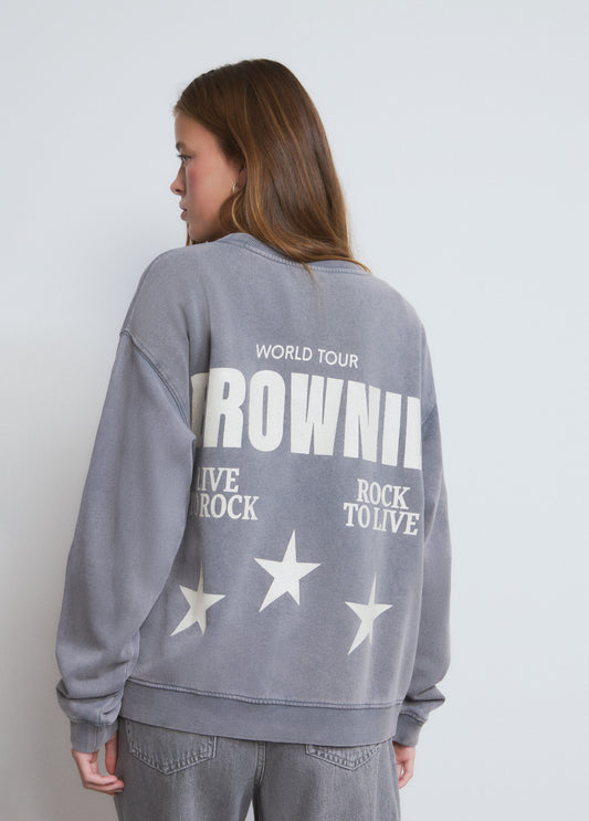 Sudadera print glitter