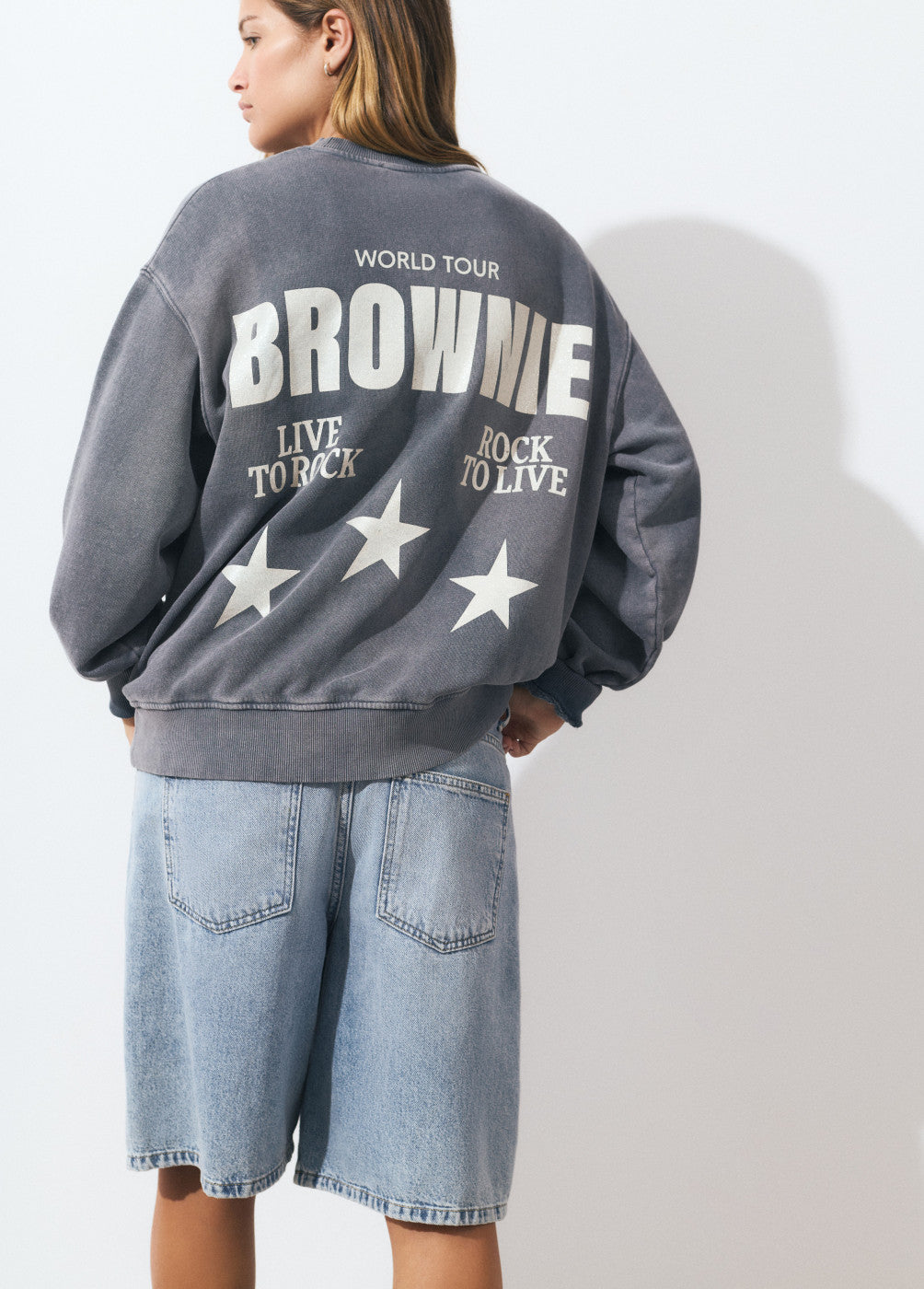Sudadera print glitter