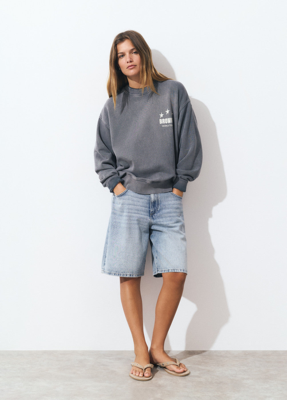 Sudadera print glitter