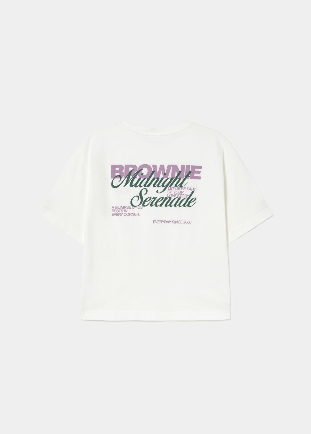 Camiseta print espalda texto