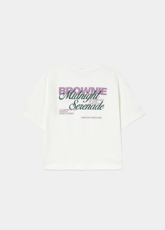 Camiseta print espalda texto