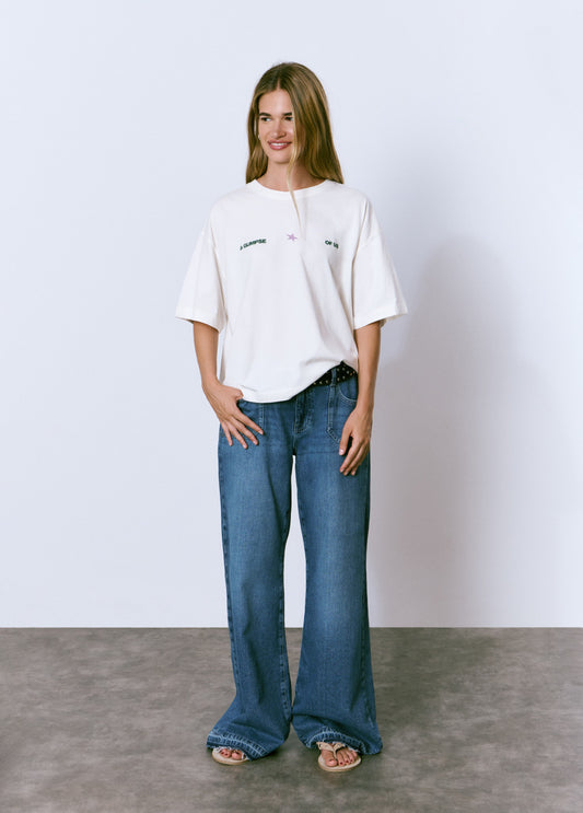 Camiseta print espalda texto