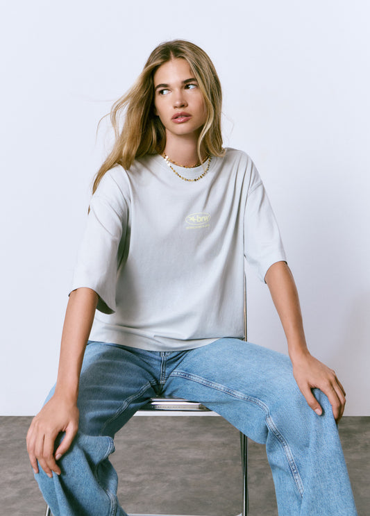 Camiseta print espalda texto